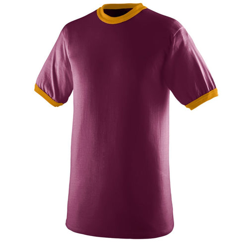 Augusta Sportswear Youth-Ringer T-Shirt (711), Color 'Maroon/Gold'