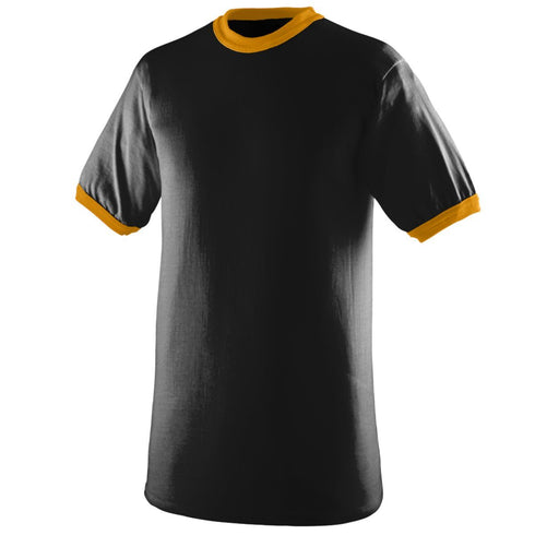 Augusta Sportswear Youth-Ringer T-Shirt (711), Color 'Black/Gold'
