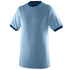 Augusta Sportswear Youth-Ringer T-Shirt (711), Color 'LightBlue/Navy'
