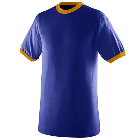 Augusta Sportswear Youth-Ringer T-Shirt (711), Color 'Purple/Gold'
