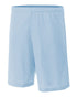 A4 9" Lined Micromesh Shorts (N5255), Color 'Light Blue'