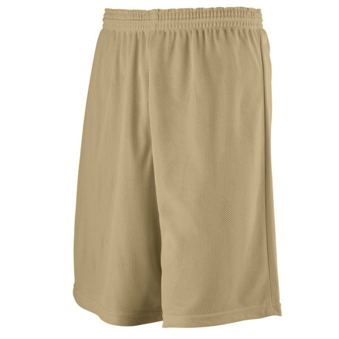Augusta Sportswear Youth Longer Length Mini Mesh League Shorts (739-C), Color 'Vegas Gold'