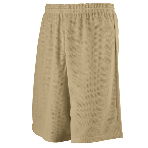 Augusta Sportswear Youth Longer Length Mini Mesh League Shorts (739-C), Color 'Vegas Gold'