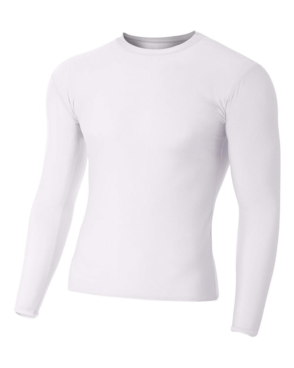 A4 Youth Long Sleeve Compression Crew