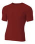 A4 Short Sleeve Compression Crew (N3130), Color 'Cardinal'