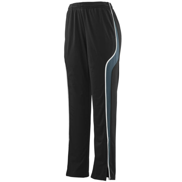 Augusta Sportswear Ladies Rival Pant (7716-C), Color 'Black/Slate/White'