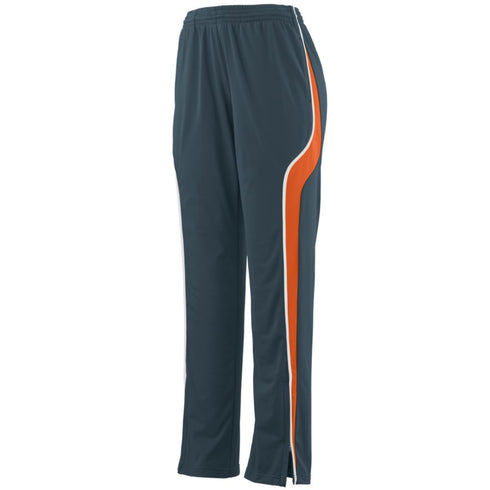 Augusta Sportswear Ladies Rival Pant (7716-C), Color 'Slate/Orange/White'