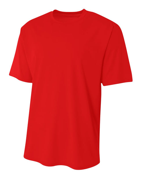 A4 Adult Marathon Tee (N3234), Color 'Scarlet'