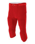 A4 Men's Flyless Football Pant (N6181), Color 'Scarlet'