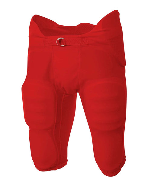 A4 Youth Flyless Intergrated Football Pant (NB6180), Color 'Scarlet'