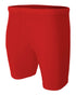A4 8" Compression Short (N5259), Color 'Scarlet'