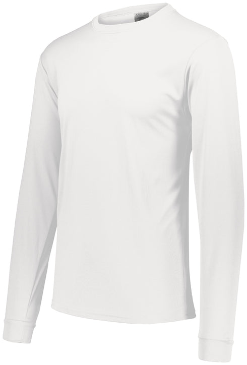 Augusta Sportswear Youth Wicking Long Sleeve T-Shirt (789-C), Color 'White'