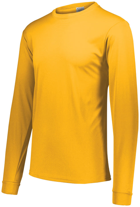 Augusta Sportswear Youth Wicking Long Sleeve T-Shirt (789-C), Color 'Gold'
