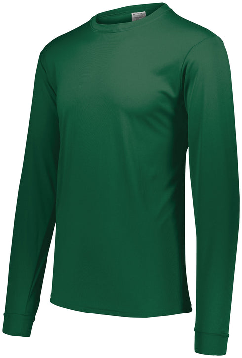 Augusta Sportswear Youth Wicking Long Sleeve T-Shirt (789-C), Color 'Dark Green'