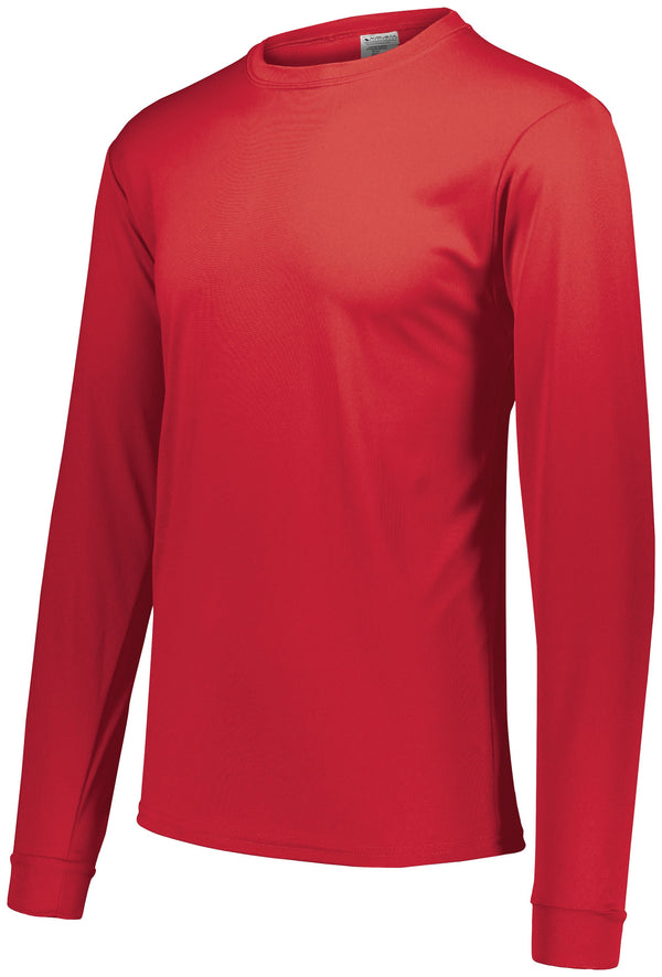 Augusta Sportswear Youth Wicking Long Sleeve T-Shirt (789-C), Color 'Red'