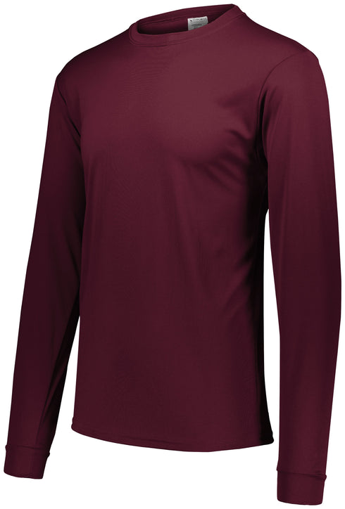 Augusta Sportswear Youth Wicking Long Sleeve T-Shirt (789-C), Color 'Maroon'
