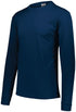 Augusta Sportswear Youth Wicking Long Sleeve T-Shirt (789-C), Color 'Navy'