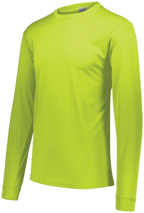 Augusta Sportswear Youth Wicking Long Sleeve T-Shirt (789-C), Color 'Lime'