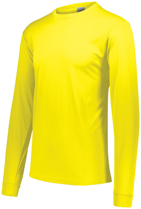 Augusta Sportswear Youth Wicking Long Sleeve T-Shirt (789-C), Color 'Power Yellow'