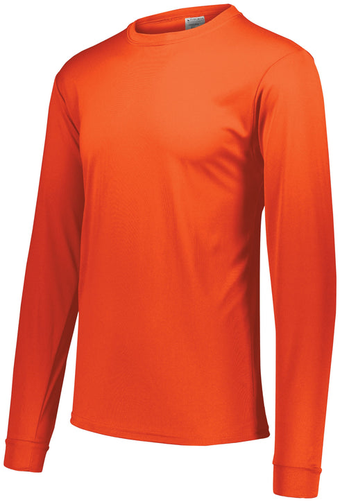 Augusta Sportswear Youth Wicking Long Sleeve T-Shirt (789-C), Color 'Power Orange'