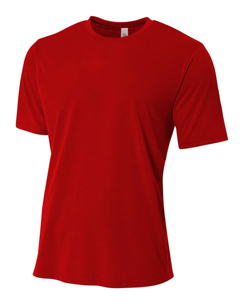 A4 Spun Poly Tee (N3264), Color 'Scarlet'