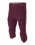 A4 Men's Flyless Football Pant (N6181), Color 'Maroon'