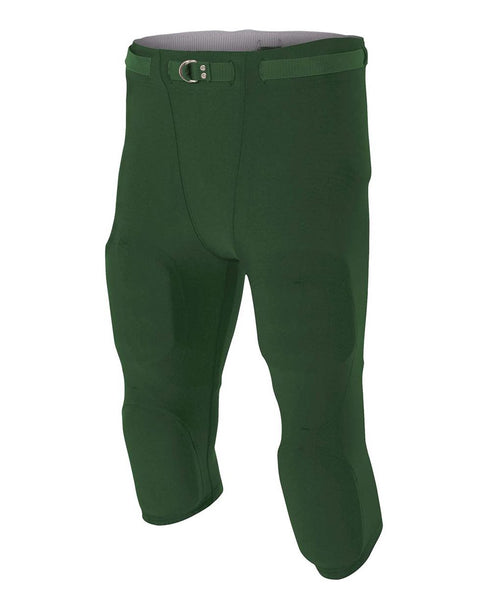A4 Youth Flyless Intergrated Football Pant (NB6180), Color 'Forest'