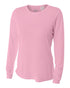 A4 Women's Long Sleeve Performance Crew, Sizes 2XL-4XL (NW3002), Color 'Pink'