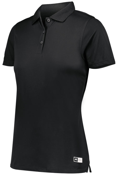 Russell Athletic Ladies Essential Polo (7EPTUX), Color 'Black'