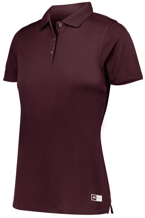Russell Athletic Ladies Essential Polo (7EPTUX), Color 'Maroon'