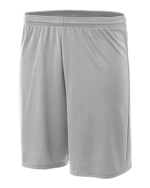 A4 Youth 7" Cooling Performance Power Mesh Short (NB5281), Color 'Silver'