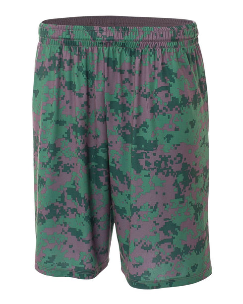 A4 8" Camo Performance Short