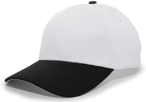 Pacific Headwear Coolport Mesh Hook-And-Loop Adjustable Cap (805M), Color 'SilverBlack'