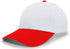 Pacific Headwear Coolport Mesh Hook-And-Loop Adjustable Cap (805M), Color 'WhiteRed'