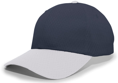Pacific Headwear Coolport Mesh Hook-And-Loop Adjustable Cap (805M), Color 'NavySilver'