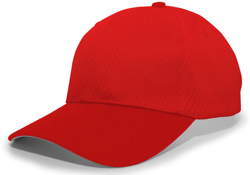 Pacific Headwear Coolport Mesh Hook-And-Loop Adjustable Cap (805M), Color 'Cardinal'