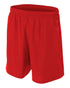 A4 7" Mens Soccer Short (N5343), Color 'Scarlet'