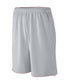 Augusta Sportswear Youth Longer Length Wicking Mesh Athletic Shorts (809), Color 'Silver Grey'