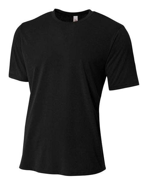 A4 Youth Spun Poly Tee (NB3264), Color 'Black'