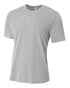 A4 Youth Spun Poly Tee (NB3264), Color 'Silver'