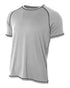 A4 Raglan with Flatlock Stitching (N3275), Color 'Silver'