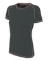 A4 Women's Raglan with Flatlock Stitching (NW3275), Color 'Graphite'