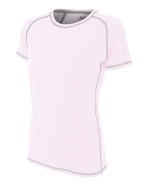 A4 Women's Raglan with Flatlock Stitching