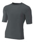 A4 1/2 Sleeve Compression Crew (N3283), Color 'Graphite'