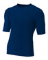 A4 1/2 Sleeve Compression Crew (N3283), Color 'Navy'