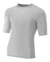 A4 1/2 Sleeve Compression Crew (N3283), Color 'Silver'