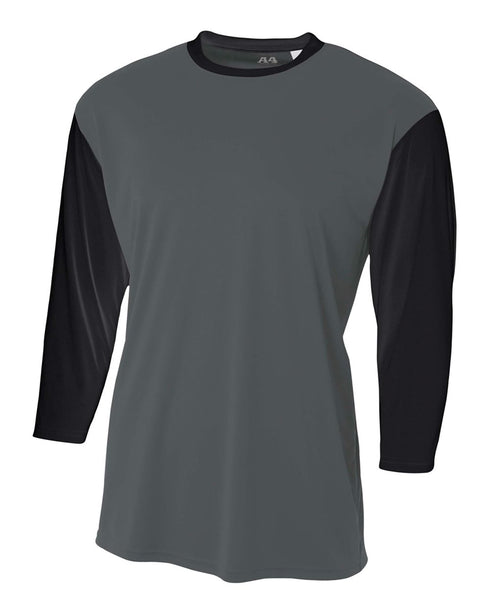 A4 Youth 3/4 Sleeve Utility Shirt