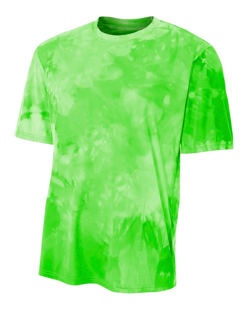 A4 Cloud Dye Tech Tee (N3295), Color 'Lime'