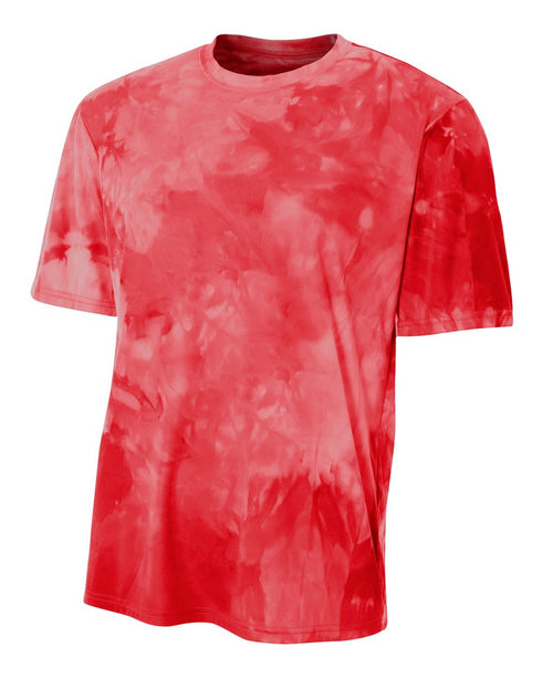 A4 Youth Cloud Dye Tech Tee (NB3295), Color 'Scarlet'