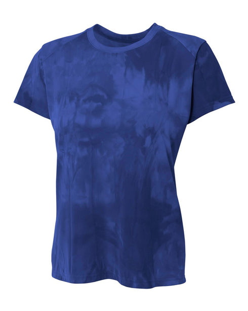 A4 Women's Cloud Dye Tech Tee (NW3295), Color 'Navy'
